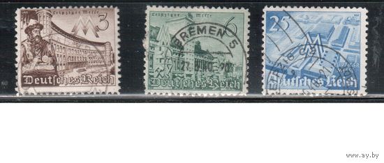 Германия-1940,(Мих.739-742) гаш., Лейпцигская ярмарка, 3 марки