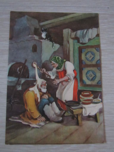 Иллюстрация к русской народной сказке  Три зятя  худ. Кузнецов И.А