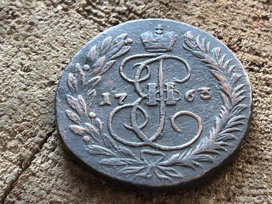 Короткий аукцион без МЦ 2 копейки 1763 года мм