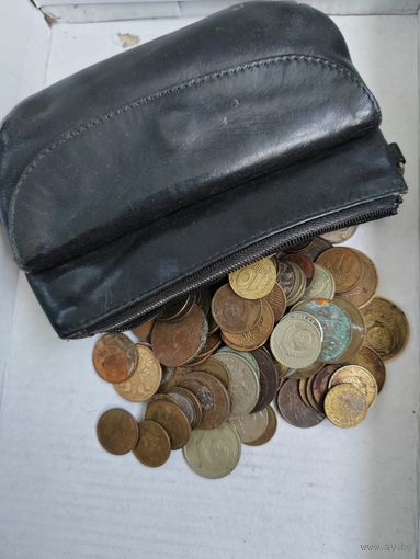 Монеты. +кошелёк.