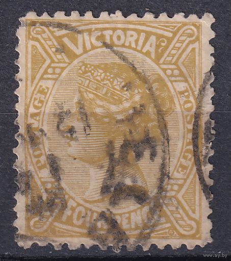 134.Aust. Великобритания. Австралийские штаты. Виктория. Стандарт. 1905 г. 4p. Mi.#151A.