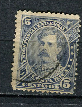 Коста-Рика - 1887 - Президент Альфаро 5С - [Mi.15] - 1 марка. Гашеная.  (LOT Gs25)-T3P48