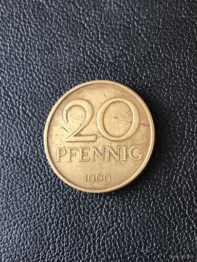 20 пфеннигов Германия 1969
