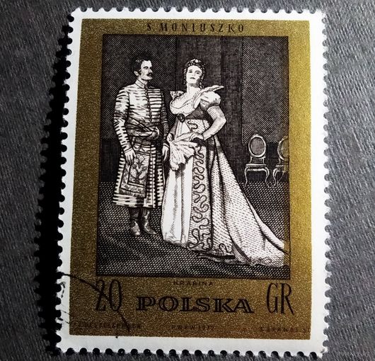 Марка Польша 1977 год 100 лет со дня рождения С,Монюшко