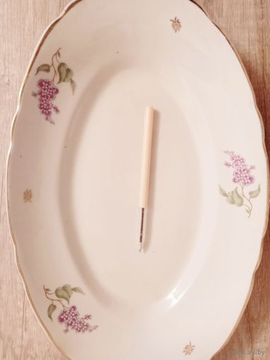 Блюдо СИРЕНЬ Коростень 60-е годы клеймо