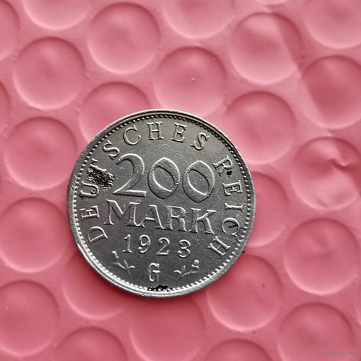 200 марок(1923г.) Веймарская республика.М.Д.(G)