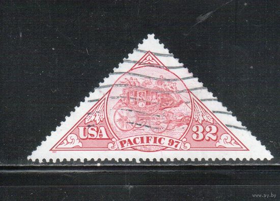 США-1997 (Мих.2810) ,  гаш. , Филвыставка, Карета