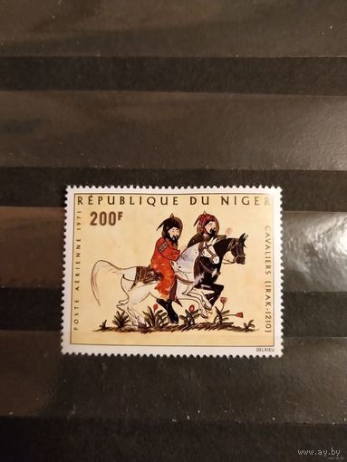1971 Нигер авиапочта дорогая концовка исламская кавалерия картина искусство культура чистая клей лёгкая наклейка (2-8)