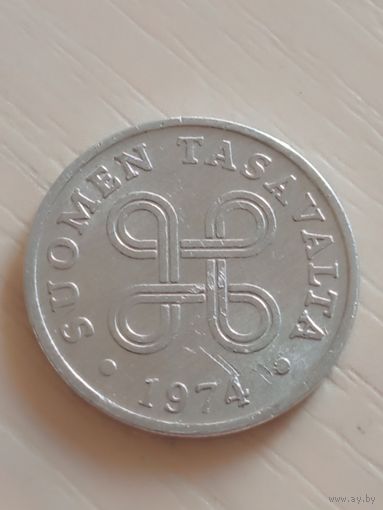 Финляндия 1 пенни 1974г.
