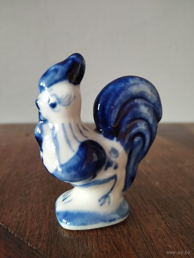 Статуэтка фарфоровая Петя петушок, Гжель