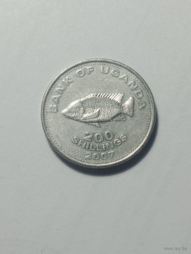 Уганда 200 шиллингов 2007 года .