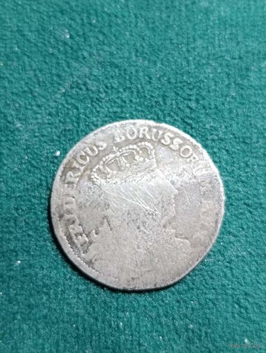 Германия, Пруссия. Фридрих II (1740-1786). 6 Groscher 1757 C, Клив.