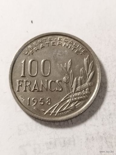 Франция 100 франков 1958