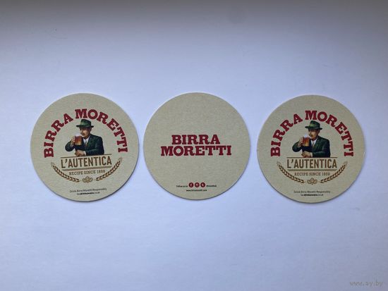 Подставка Birra Moretti.