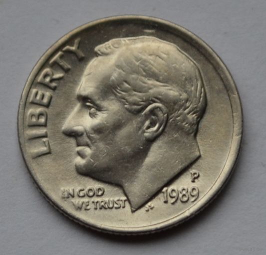 США, 10 центов 1989 г. Р