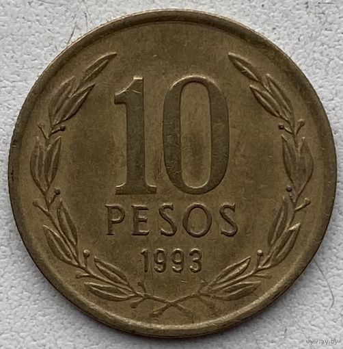 Чили 10 песо 1993 г.