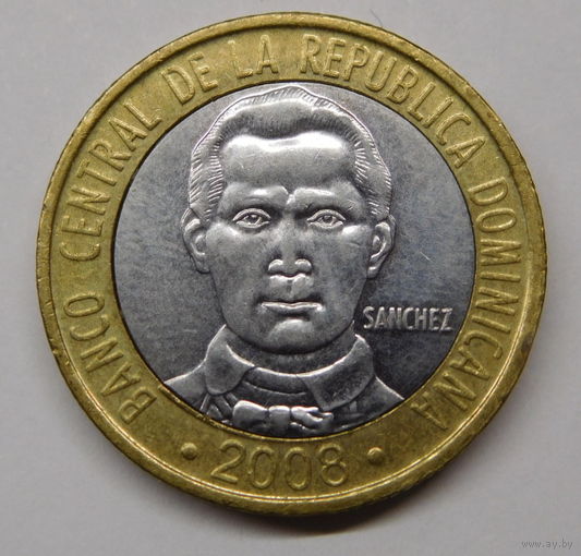 Доминикана 5 песо 2008 г