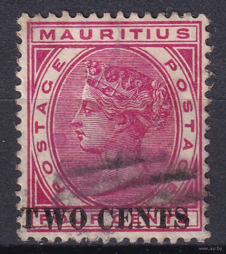 14.BrKM. Великобритания. Колонии. Маврикий. Виктория. Стандарт. 2C. 1891 г. Mi.#72.