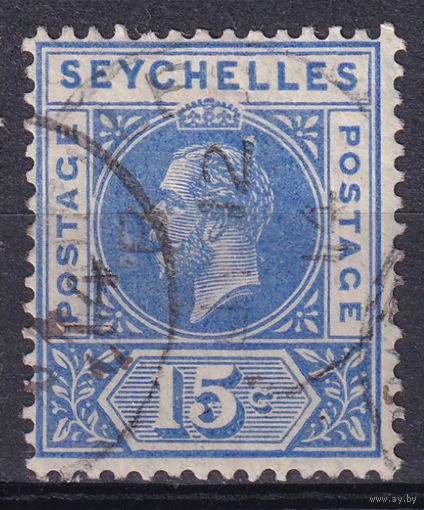 79.BrKSe. Великобритания. Колонии. Сейшельские острова. Георг V. Стандарт. 15C. 1912 г. Mi.#67.