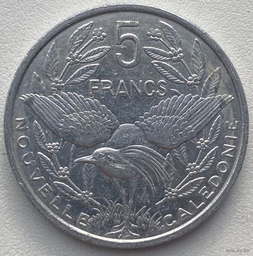 Новая Каледония 5 франков 2011 г.