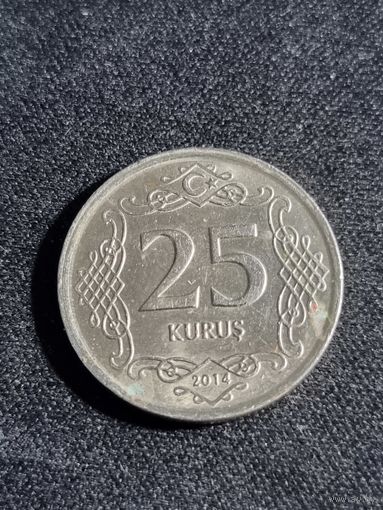 Турция 25 куруш 2014