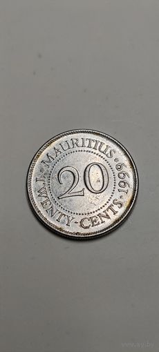 Маврикий 20 цент 1999