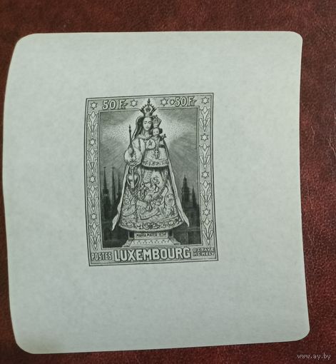 Люксембург** 1945 блок Мадонна Люксембургская без наклеек и их следов