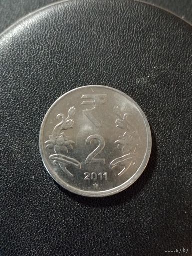 Индия 2 рупии 2011 г.