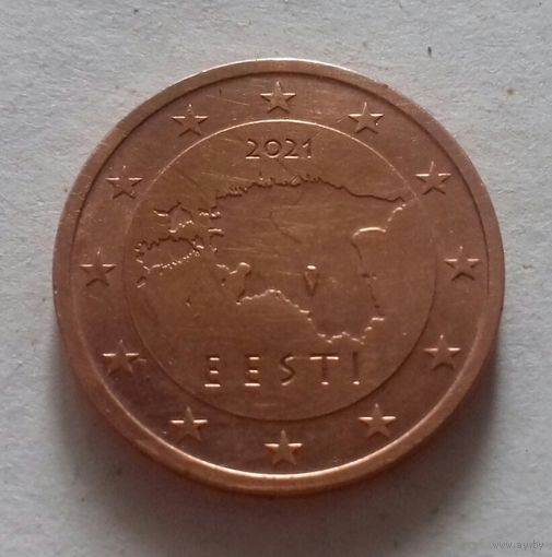 2 евроцента, Эстония 2021 г., AU