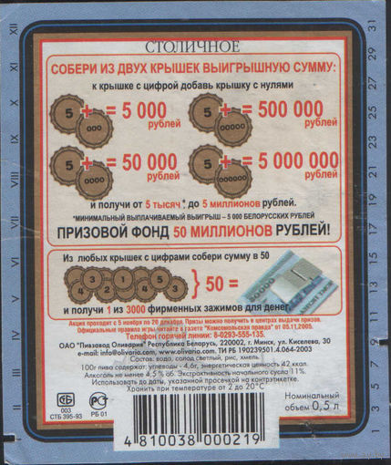 Пивная этикетка - 33