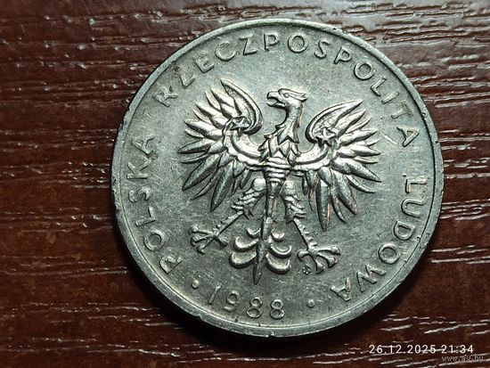 Польша 20 злотых 1988