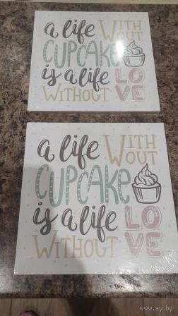 2 картины деверо, новые, покупала в Германии. размер 25,3 на 25,3 см. Продаю парой, цена указана за пару.