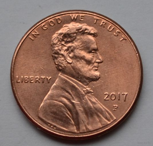 США, 1 цент  2017 г. Р