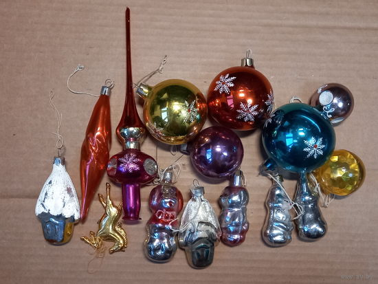 Елочная игрушка 15 шт. СССР