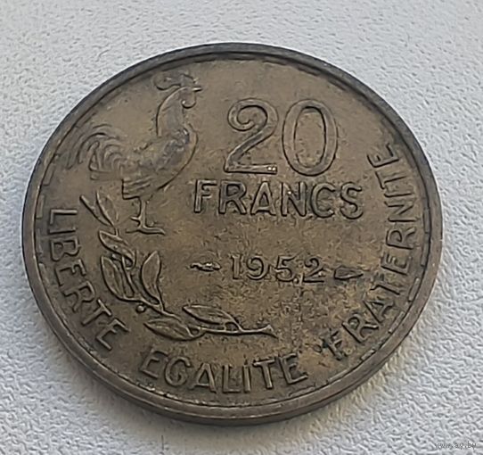 Франция 20 Франков, 1952  5-4-4