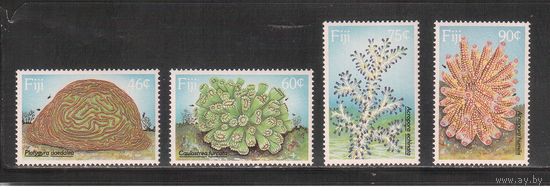 Фиджи-1989(Мих.602-605) , ** , Морская  Фауна,    (полная серия)