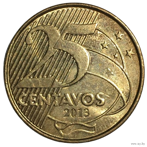 Бразилия 25 сентаво, 2013