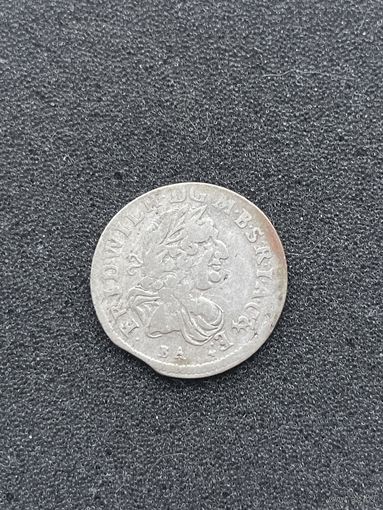 Хороший шостак Пруссия 1685 год