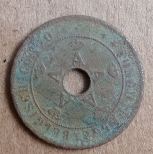 Бельгийское Конго 20 сантимов 1910 г., КМ# 19