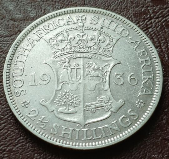 ЮАР 2,5 шиллинга, 1936     ( 1-14-1 )