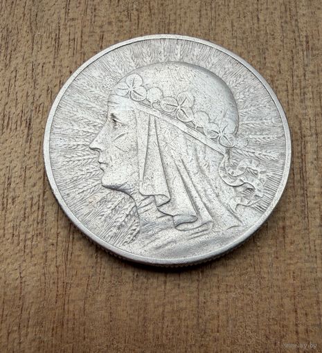10 злотых 1932 г.  Польша.   Ядвига.  СЕРЕБРО.  2.
