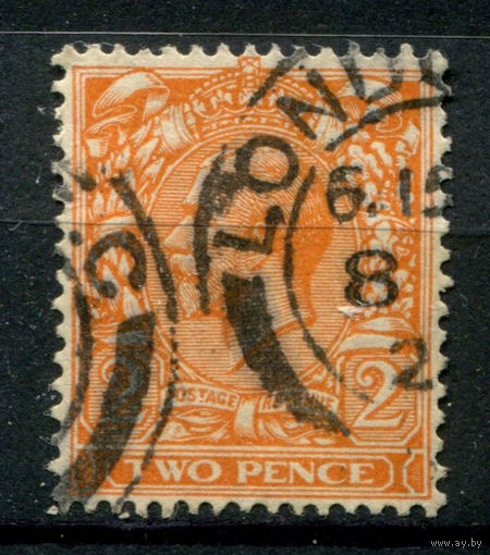 Великобритания - 1924/28г. - король Георг V, 2 P - 1 марка - гашёная. Без МЦ!