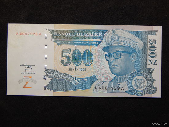 Заир 500 новых заиров 1995г.