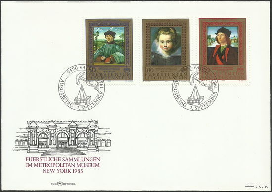 Лихтенштейн. КПД "Первая выставка в Metropolitan Museum" (1985)