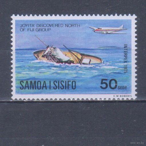 [1622] Самоа 1975. Транспорт.Самолет.Корабль. MNH