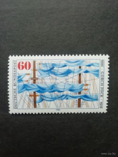 ФРГ 1980 Марка "100 лет со дня рождения писателя Горха Фока" (чистая**) Mi.1058 каталог 2.00 евро