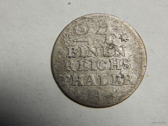 Пруссия 1/24 талера 1753г