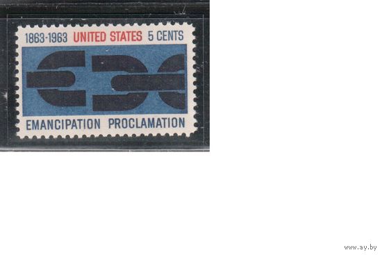 США-1963, (Мих.846),  **   , Эмансипация (одиночка)