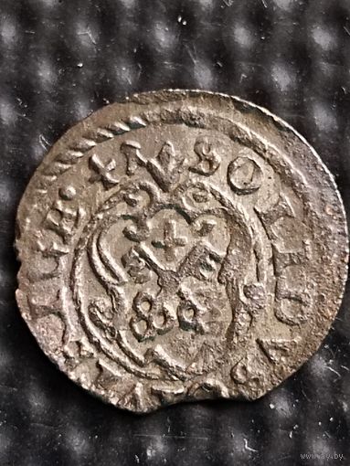 Солид 1641 г. Кристина Ваза, "Кристинка". Шведская оккупация Риги(1621-1710), без мц.
