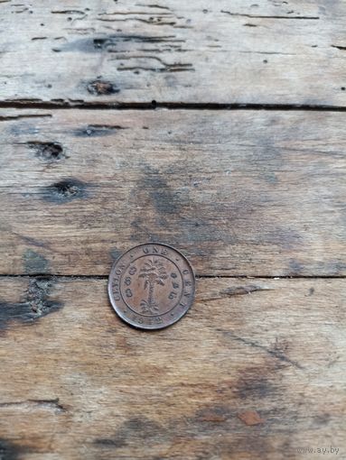 Цейлон 1 цент 1942 год